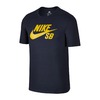 NIKE AS SB LOGO TEE OBSIDIAN/MINERAL GOLD 821947-459画像