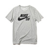 NIKE AS SB LOGO TEE DK GREY HEATHER/BLACK 821947-069画像