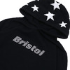 F.C.R.B. STAR HOOD PULLOVER HOODY BLACK画像