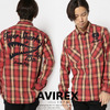 AVIREX FLANNEL CHECK SHIRT TIGER SHARKS 6175143画像