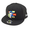 NEW ERA 9FIFTY PEANUTS BE JOE COOL BLACK/S.WHITE 11497863画像