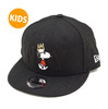 NEW ERA KIDS 9FIFTY PEANUTS JOE COOL NY BLACK/S.WHITE 11497847画像