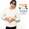 GLAD HAND THICK HENRY L/S T-SHIRTS -WHITE-画像