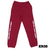 KROD AMW SWEAT PANT BURGUNDY画像