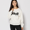 Schott Womens CREW NECK SWEAT BASIC LOGO 3273062画像