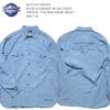 Buzz Rickson's BLUE CHAMBRAY WORK SHIRT STENCL "USS WISCONSIN BB-64" BR27749画像