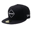F.C.R.B. × NEW ERA EMBLEM 59FIFTY CAP BLACK画像