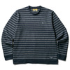 CLUCT WOOL BORDER STRIPE KNIT SEW (NAVY×CHARCOAL) 02511画像