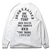 BORN X RAISED THE TOWN LONGSLEEVE (WHITE)画像
