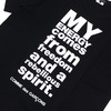 COMME des GARCONS HOMME PLUS MY ENERGY c.f.f.a.r.s. TEE BLACK画像