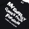 COMME des GARCONS HOMME PLUS MY ENERGY TEE BLACK画像