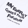 COMME des GARCONS HOMME PLUS MY ENERGY TEE WHITE画像