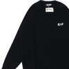 BLACK COMME des GARCONS × Balmoral Knitwear CREW NECK KNIT BLACK画像