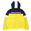 NAUTICA HOODED COLORBLOCK NYLON JACKET YELLOW画像