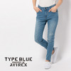 AVIREX WOMEN'S TYPE BLUE STRETCH 5-POCKETS CRO 6276066画像
