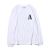 ATMOS LAB BIG A LS TEE WHITE/NAVY AL17F-PL03画像