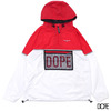 DOPE SIERRA WINDBREAKER BLACKxRED画像