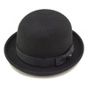 New Era The Bowler Wool Felt BLACK/SILVER 11322416画像
