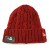 New Era Low Gauge Cuff Knit Wool Blend CARDINAL/SNOW WHITE 11474406画像