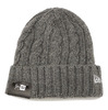 New Era Low Gauge Cuff Knit Wool Blend GRAY/SNOW WHITE 11474403画像