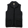 ALWERO WOOL VEST - PYRENEES - black画像