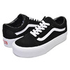 VANS OLD SKOOL PLATFORM SUEDE black/white VN0A3B3U1HK画像