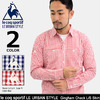 le coq sportif LE URBAN STYLE Gingham Check L/S Shirt QE811071画像