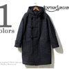 Kaptain Sunshine DUFFLE COAT S100 DOUBLE CLOTH MELTON NAVY KS7FCO02画像
