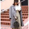 AURALEE DOUBLE FACE CHECK LONG COAT A7AC04BN画像