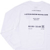 Know Wave Public Domain L/S Tee WHITE画像
