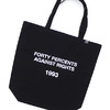 FORTY PERCENT AGAINST RIGHTS SINCE/TOTE BAG (L) BLACK画像