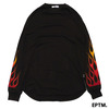 EPTM FLAME L/S TEE VINTAGE BLACK画像