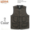 SUGAR CANE BEACH CLOTH VEST SC13991画像