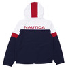 NAUTICA HOODED COLORBLOCK NYLON JACKET NAVY画像
