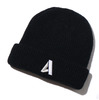 ATMOS LAB A LOGO CUFF KNIT BLACK AL17F-HG03-BLACK画像