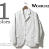 Workers Lt Creole Jacket, Cotton Linen Stripe画像