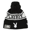 NEW ERA Pom Pon Knit PLAYBOY BLACK/S.WHITE 11474318画像