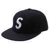 Supreme Wool S Logo 6-Panel BLACK画像