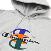 Supreme Champion Stacked C Hooded Sweatshirt GRAY画像