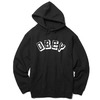 OBEY BASIC GRAPHIC PULLOVER HOOD "OBEY NEW WORLD" (BLACK)画像