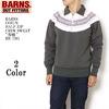 BARNS COZUN HALF ZIP CREW SWEAT "雪柄" BR-7301画像