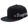 Supreme × INDEPENDENT Old English 5-Panel BLACK画像