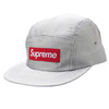 Supreme Raw Silk Camp Cap SILVER画像