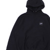 LQQK Studio SIGNATURE SNAP HOODIE BLACK画像