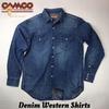 CAMCO ヴィンテージ加工 長袖 デニム ウエスタンシャツ画像