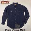 CAMCO 長袖 デニム ウエスタンシャツ画像
