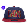 NEW ERA CLEVELAND CAVALIERS スナップバックキャップ NAVYxBURGUNDY NRNE70388654画像