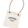 HERMES ALINE TOILE CHEVRON FAUVE画像