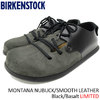 BIRKENSTOCK MONTANA NUBUCK/SMOOTH LEATHER Black/Basalt LIMITED GS1008029画像