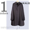 AURALEE FINX CHAMBRAY BIG SOUTIEN COLLAR COAT A8SC01SC画像